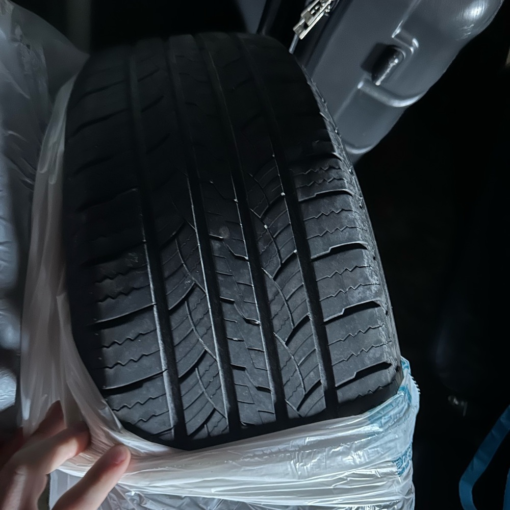 Black Car Tire